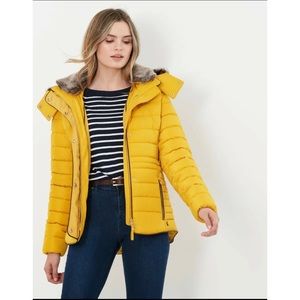💛 Joules Gosway Coat Antique Gold Size 8 💛